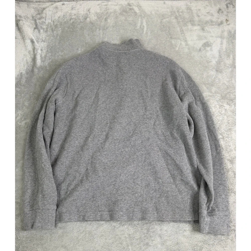 Polo Ralph Lauren 1/4 Zip Pullover Sweater Men's Size Large Gray Preppy